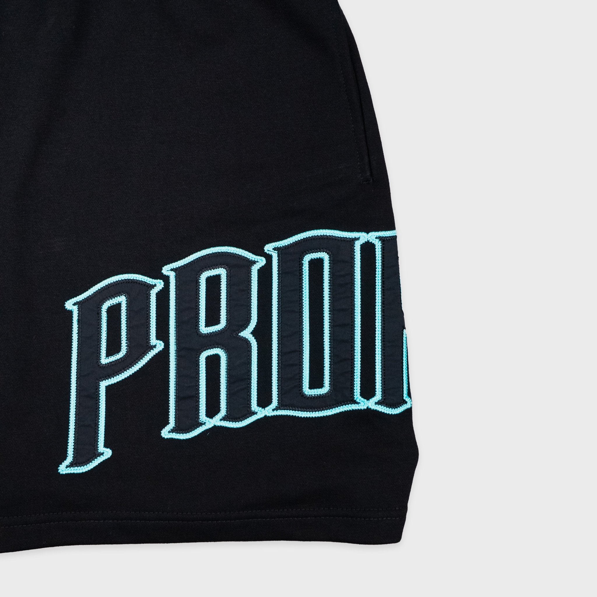 PROPER TARGET SHORTS BLACK/ ICY BLUE - Proper Streetwear