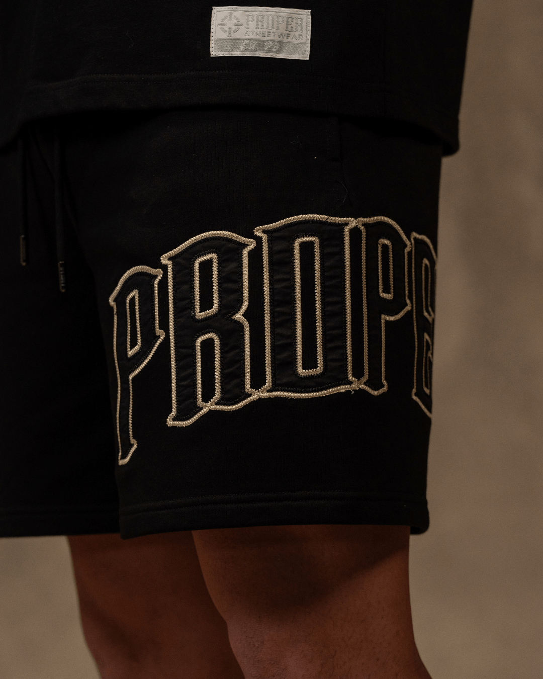 PROPER TARGET SHORTS BLACK/WHITE - Proper Streetwear