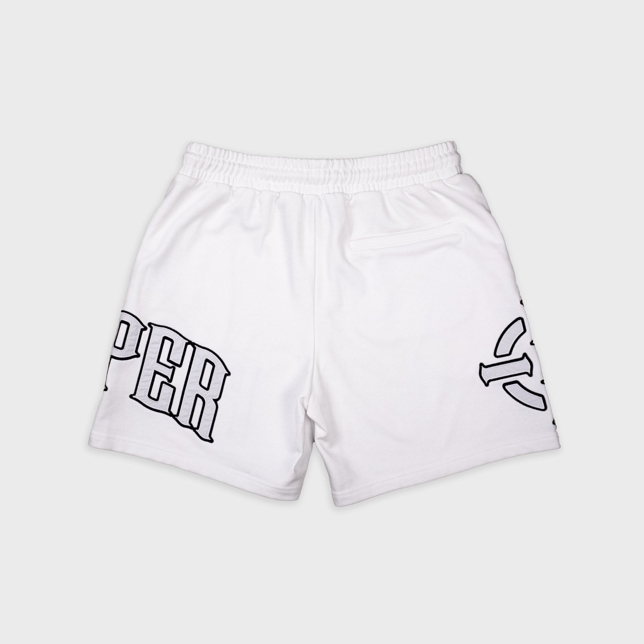 PROPER TARGET SHORTS WHITE/BLACK - Proper Streetwear