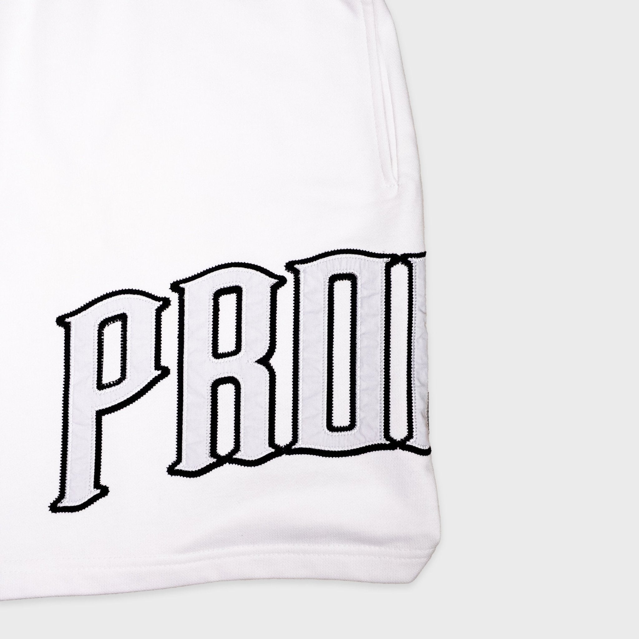 PROPER TARGET SHORTS WHITE/BLACK - Proper Streetwear