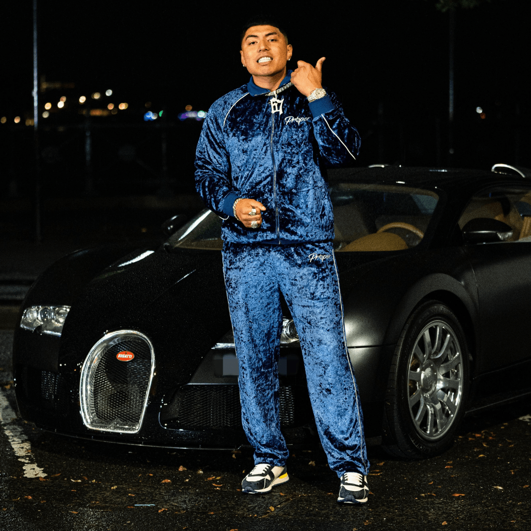 PROPER VELOUR TRACKPANTS BLUE - Proper Streetwear