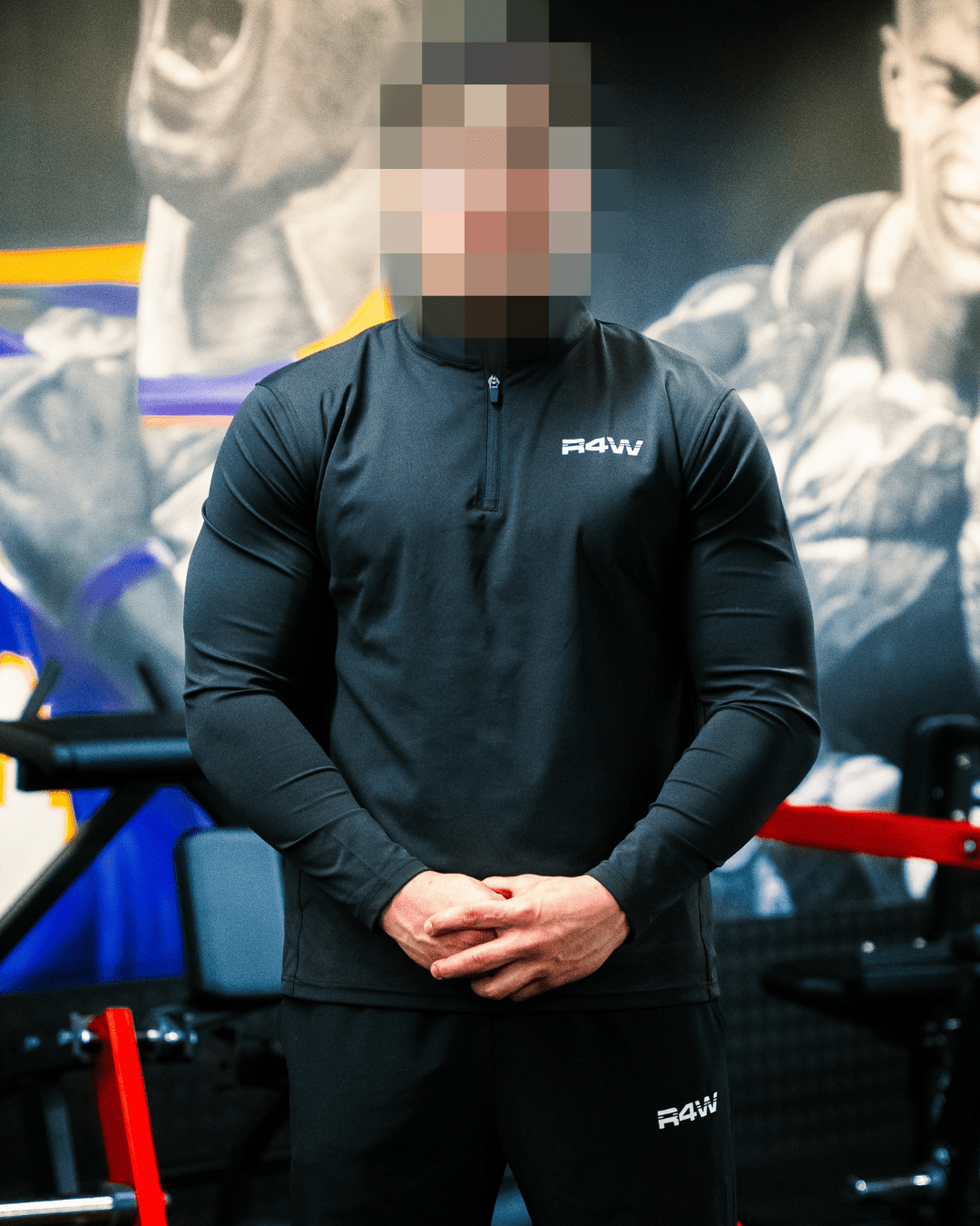 R4W ACTIVE QUARTER ZIP BLACK - Proper Streetwear