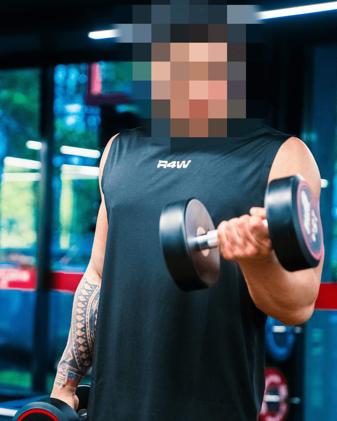 R4W ACTIVE SINGLET BLACK - Proper Streetwear