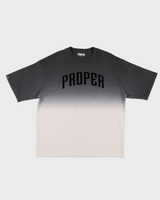 SHADOWFADE FITTED TEE BLACK - GREY - Proper Streetwear