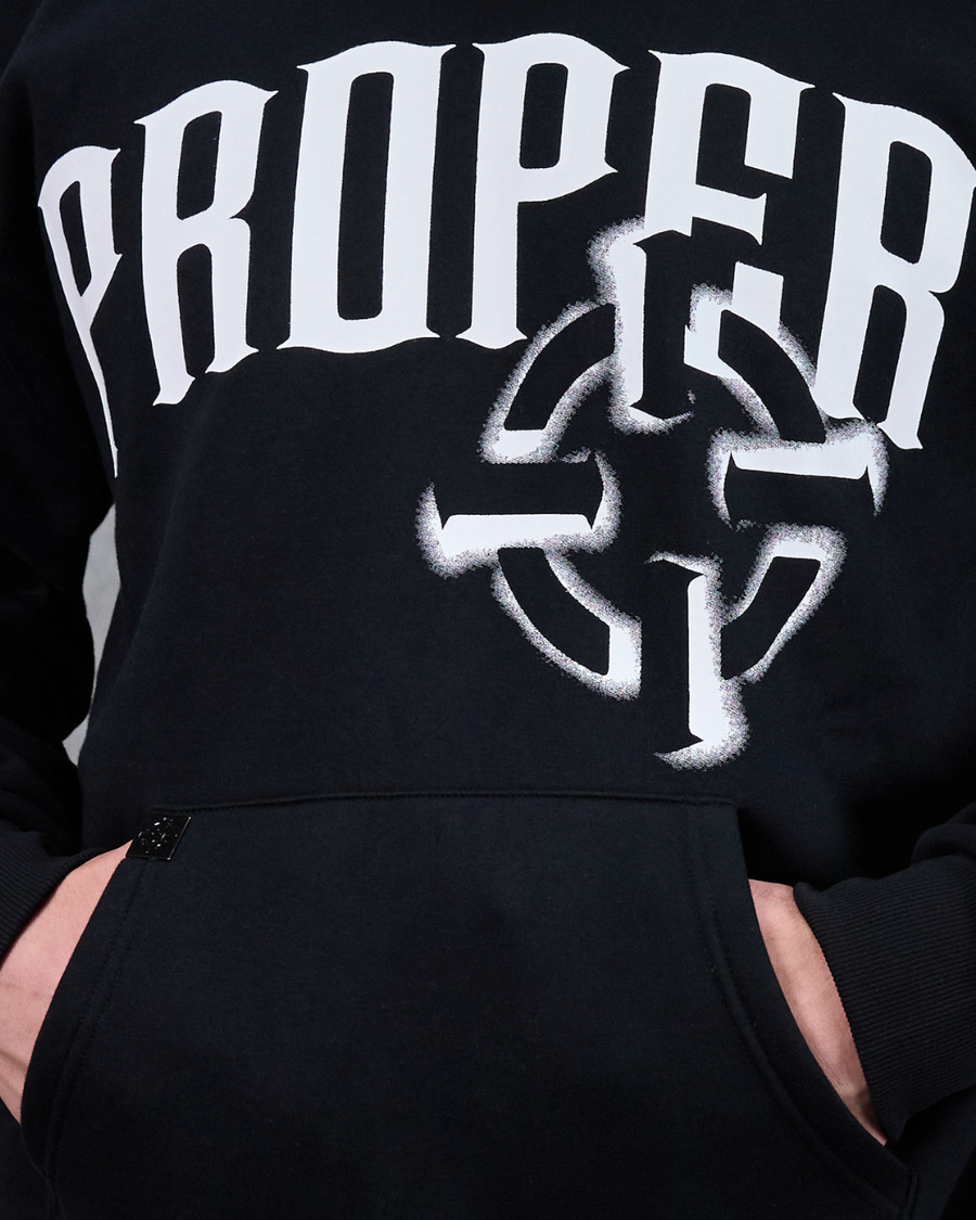 PROPER OFFSET HOODIE BLACK