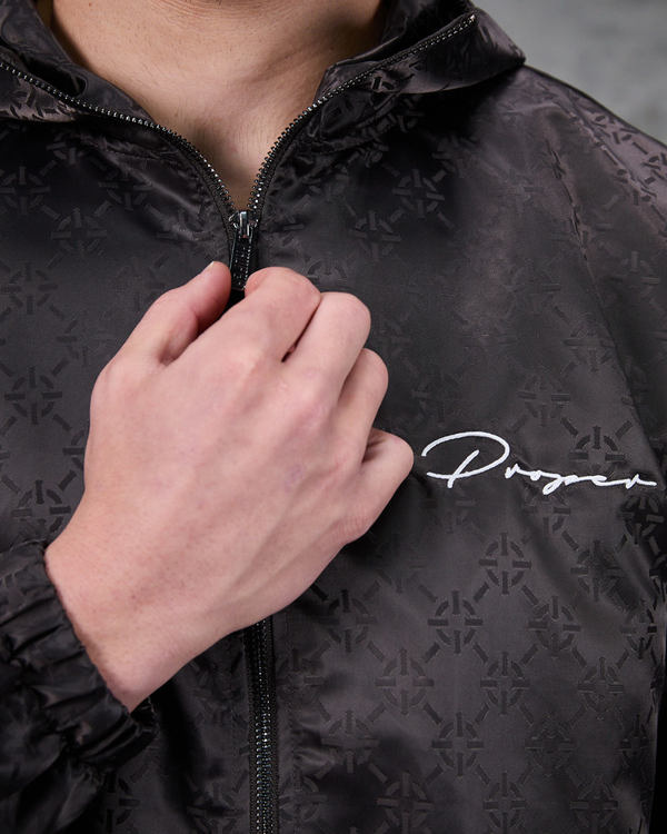 PROPER AUTOGRAPH CHROME ZIP UP JACKET GREY