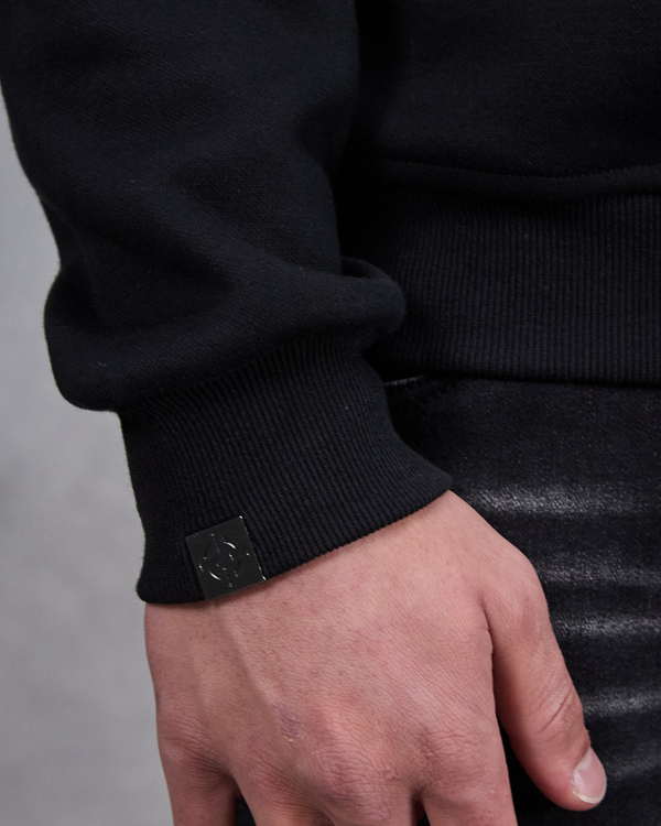 PROPER OG CURVE CREWNECK BLACK/SILVER
