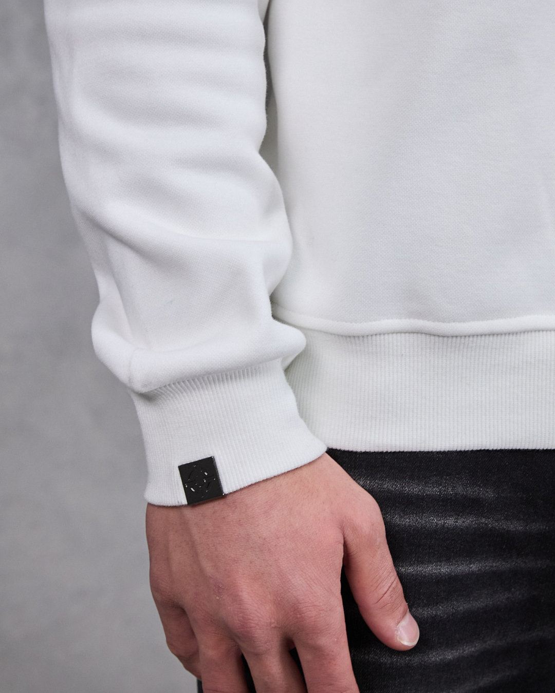 PROPER OG CURVE CREWNECK WHITE/SILVER