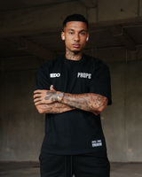 MOTION SICKNESS OVERSIZED TEE BLACK