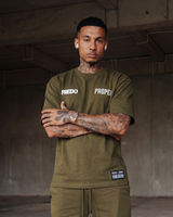 MOTION SICKNESS OVERSIZED TEE KAHKI GREEN