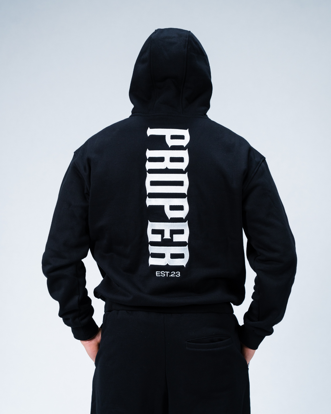 PRO HOODIE BLACK/WHITE