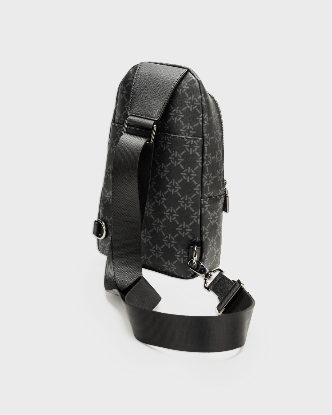 PROPER MONOGRAM SLING BAG BLACK