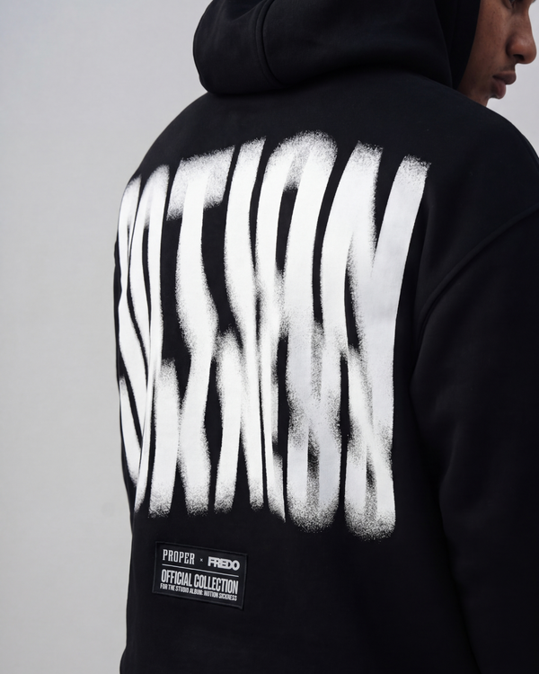 MOTION SICKNESS HOODIE BLACK