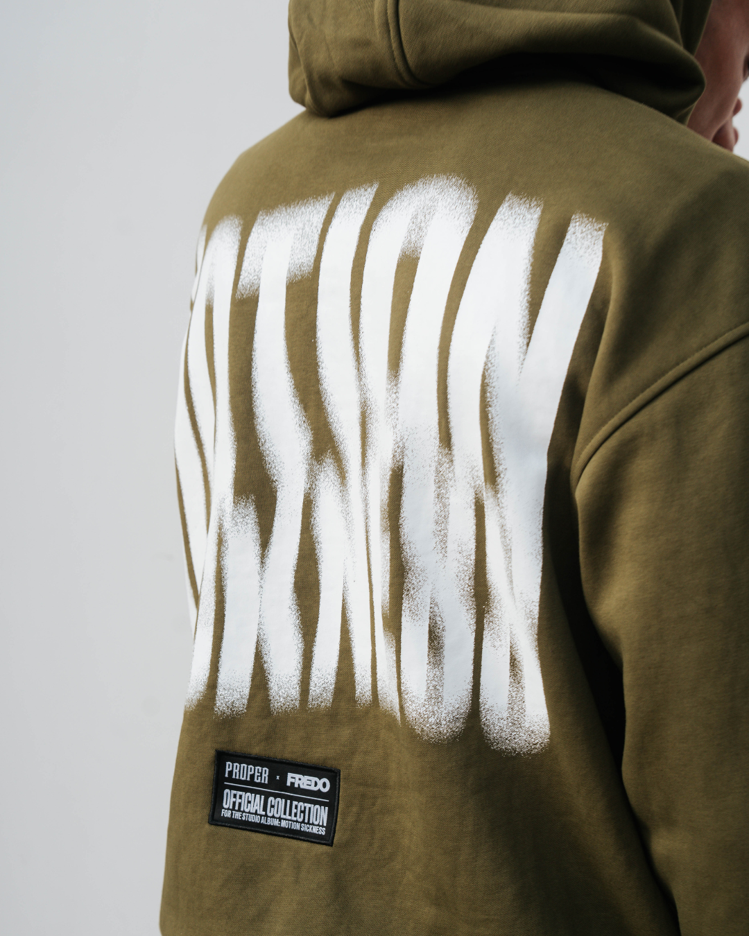 MOTION SICKNESS HOODIE KHAKI GREEN