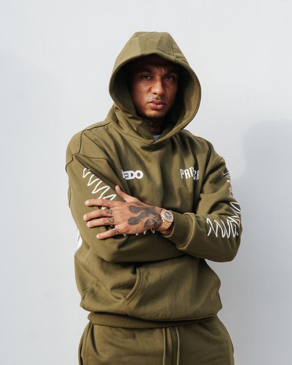 MOTION SICKNESS HOODIE KHAKI GREEN