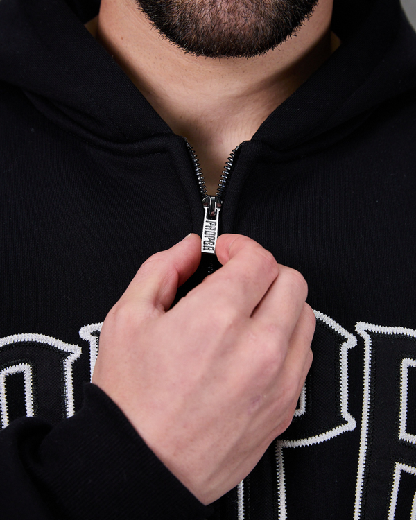 PROPER TARGET ZIP UP JACKET BLACK