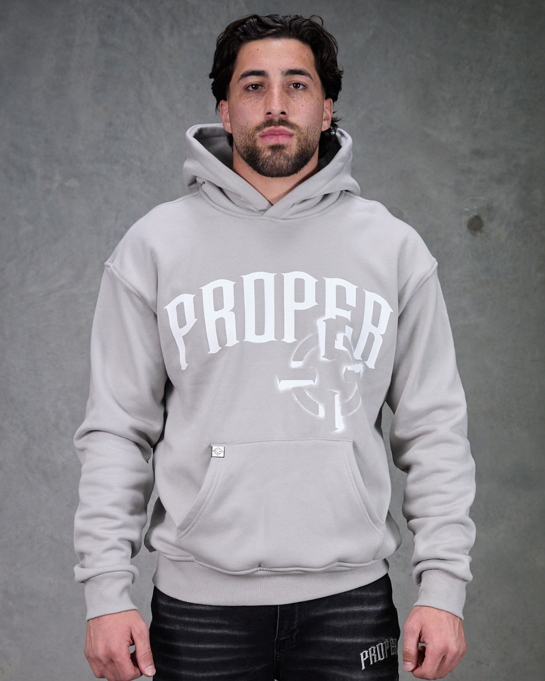 PROPER OFFSET HOODIE GREY