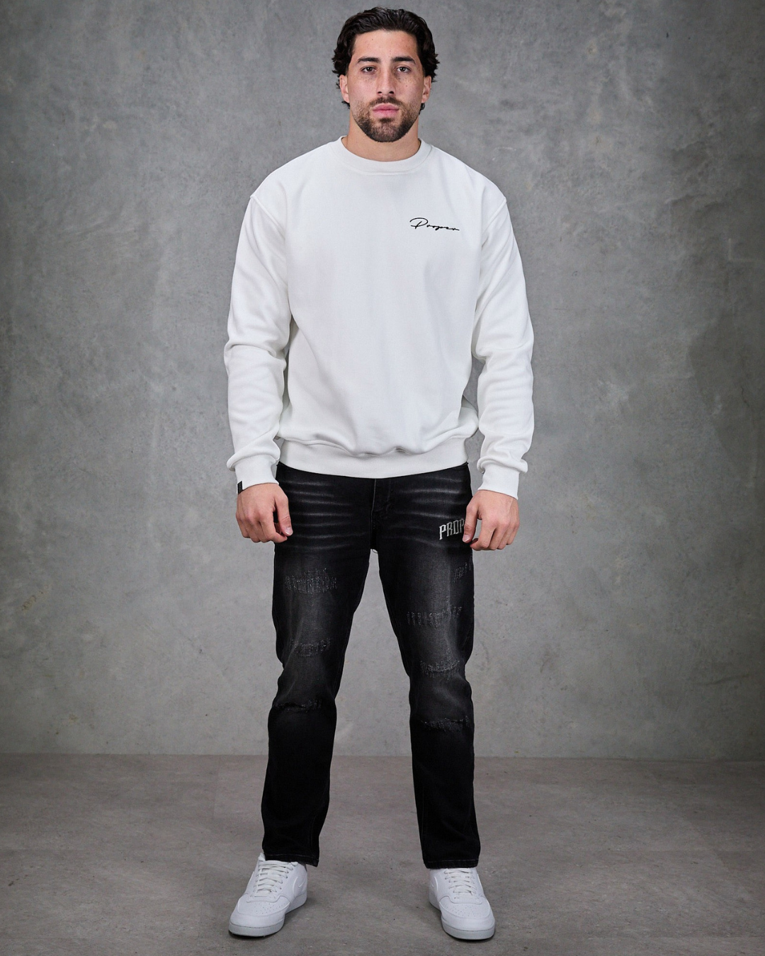 PROPER AUTOGRAPH CREWNECK WHITE