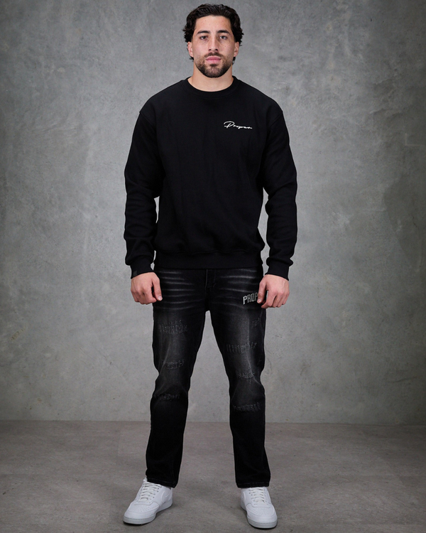 PROPER AUTOGRAPH CREWNECK BLACK