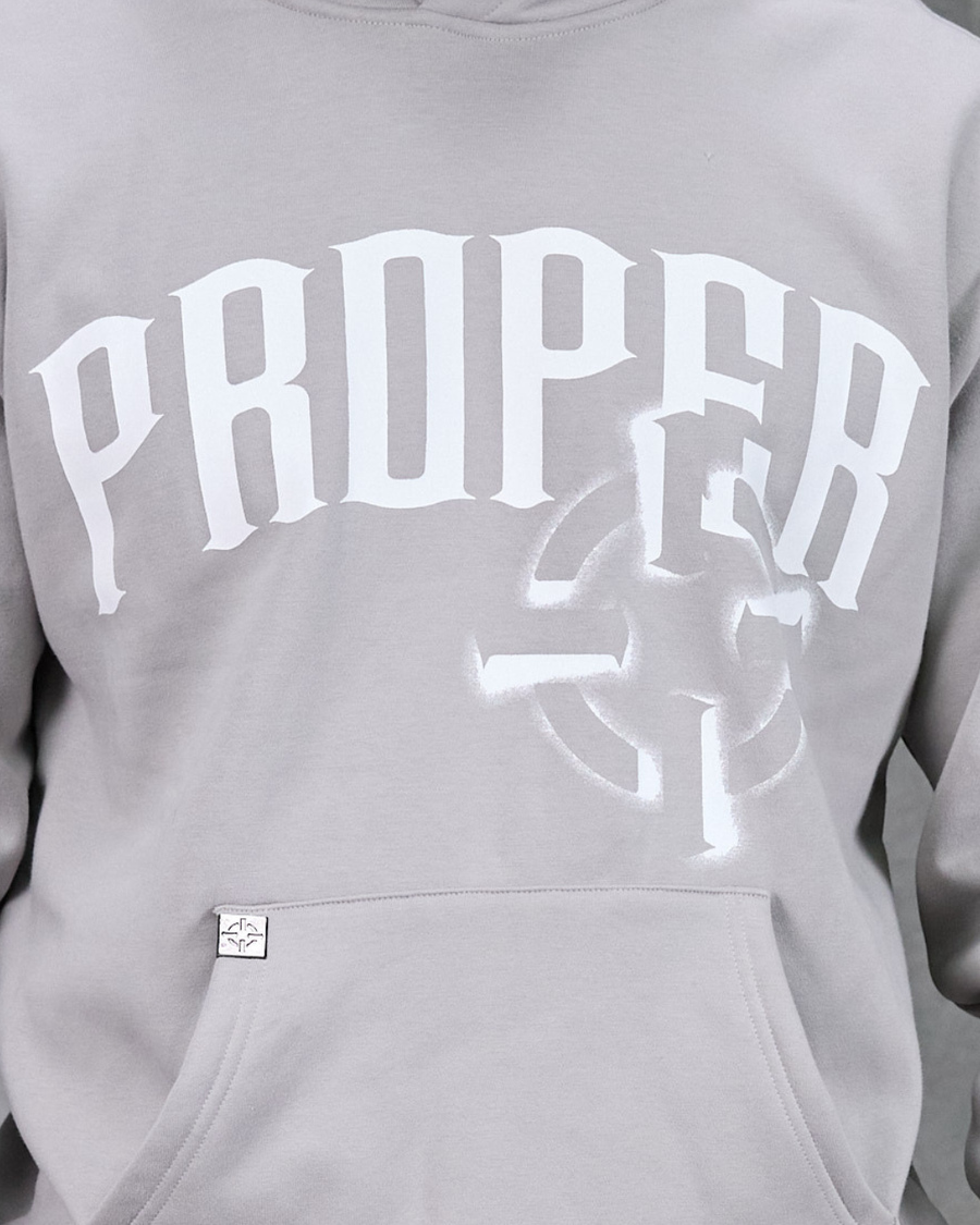 PROPER OFFSET HOODIE GREY