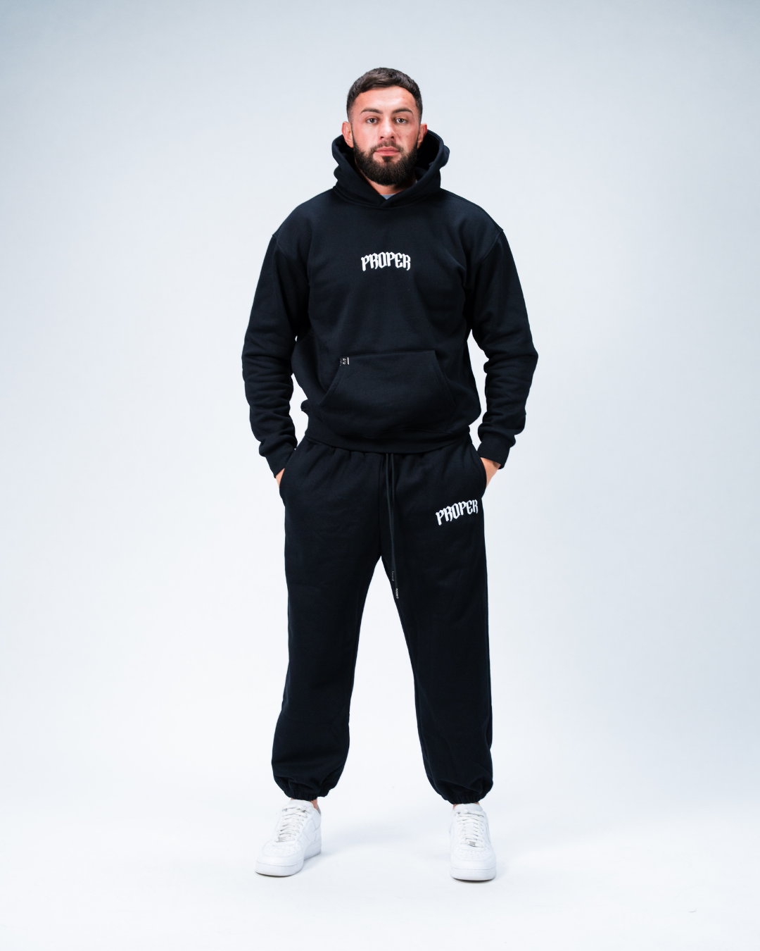 REGAL HOODIE BLACK/WHITE