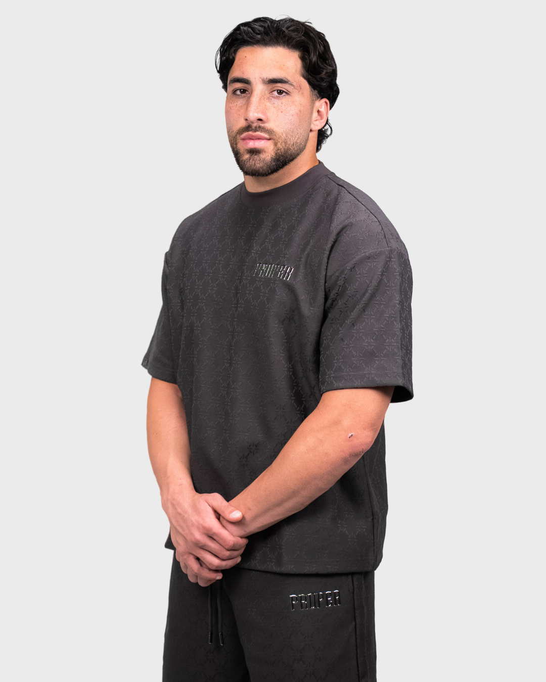 PHANTOM OVERSIZED TEE CHARCOAL