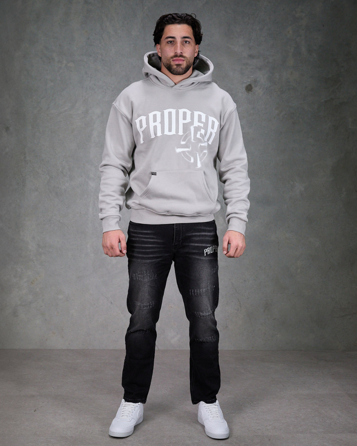 PROPER OFFSET HOODIE GREY