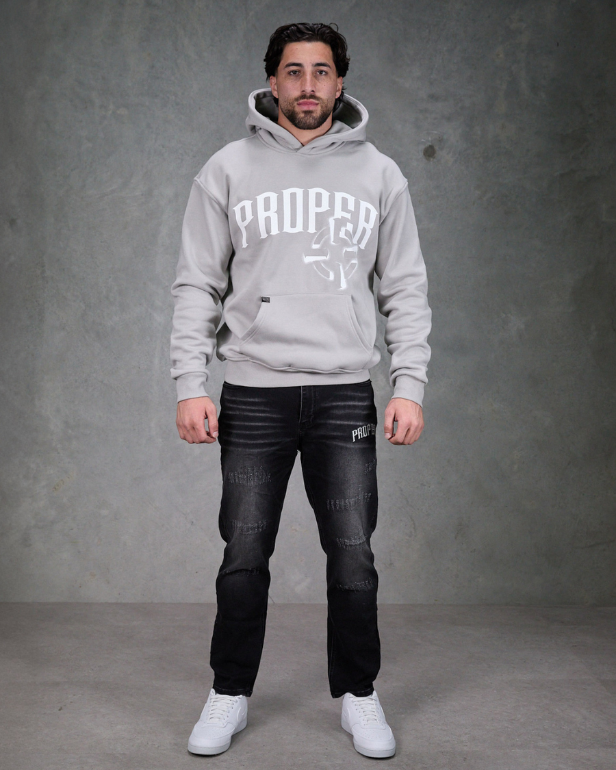 PROPER OFFSET HOODIE GREY
