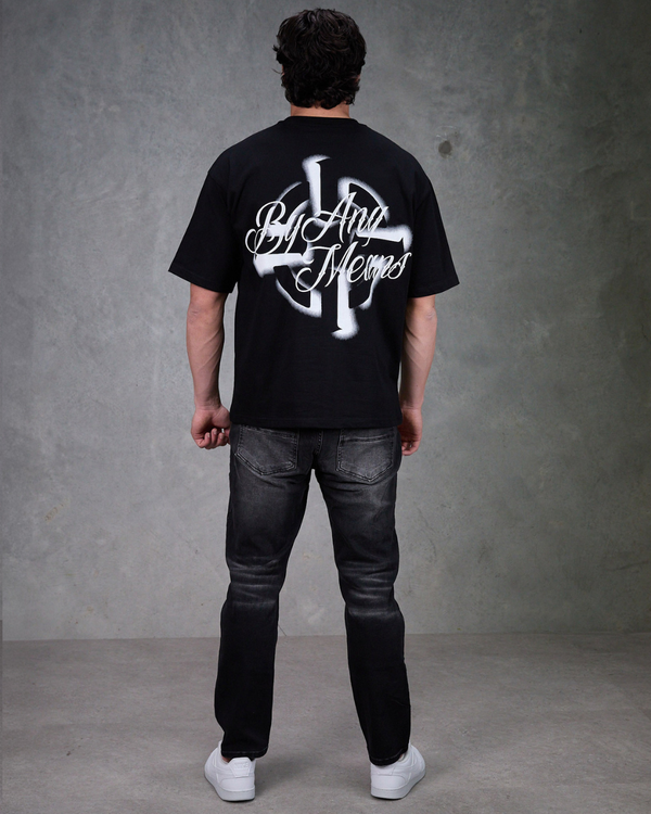 PROPER OFFSET OVERSIZED TEE BLACK