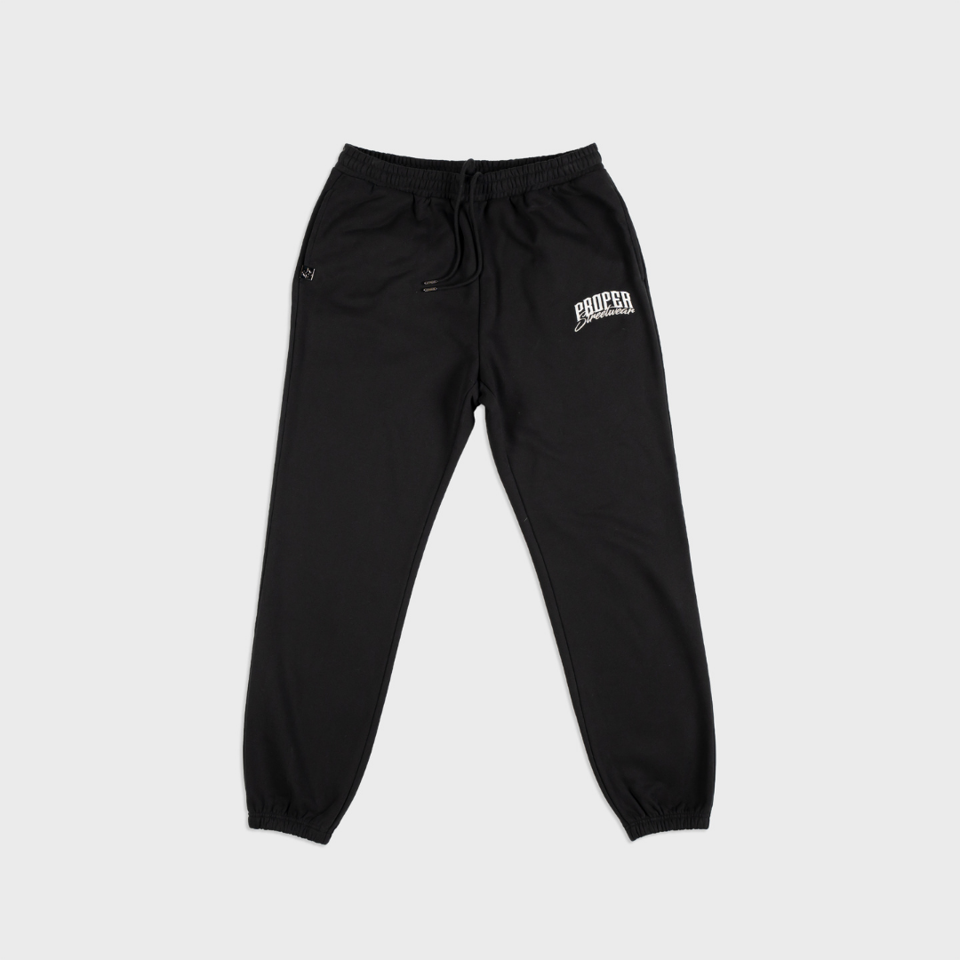 PROPER SIGNATURE TRACKPANTS BLACK