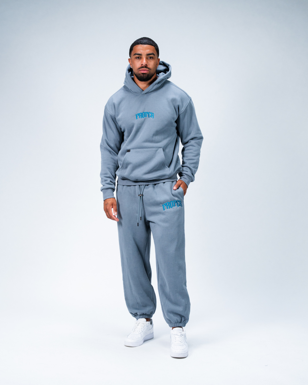 REGAL HOODIE DUSTY BLUE/TEAL