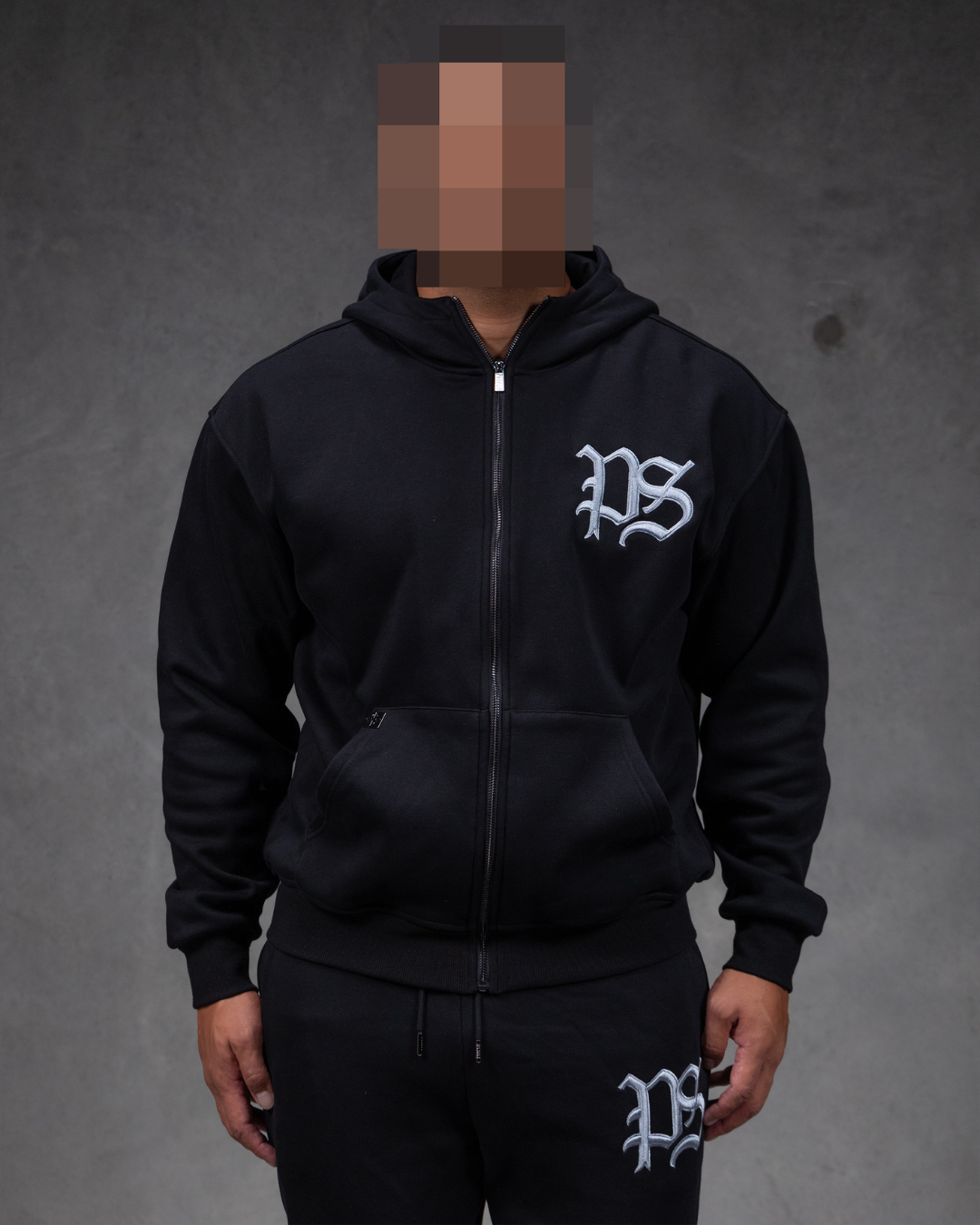 PS ZIP UP JACKET BLACK