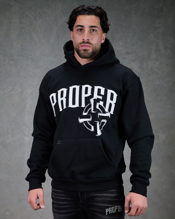 PROPER OFFSET HOODIE BLACK
