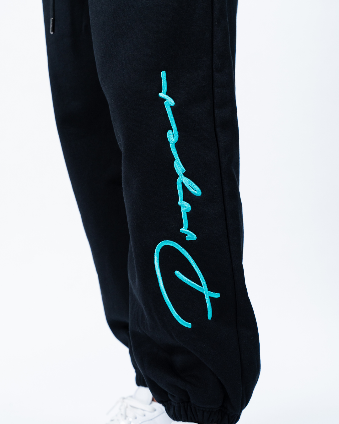 AUTOGRAPH TRACKPANTS BLACK/TIFFANY BLUE