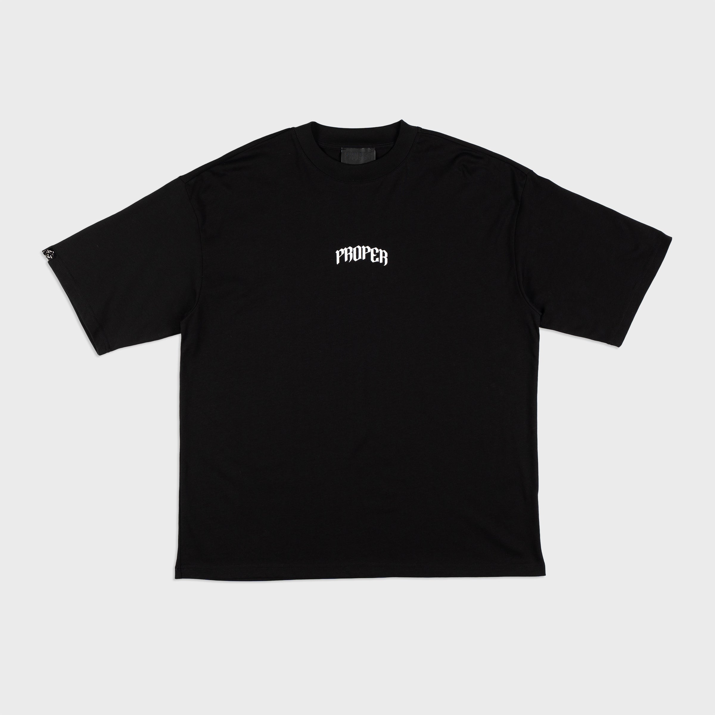 PROPER OG OVERSIZED TEE BLACK/WHITE