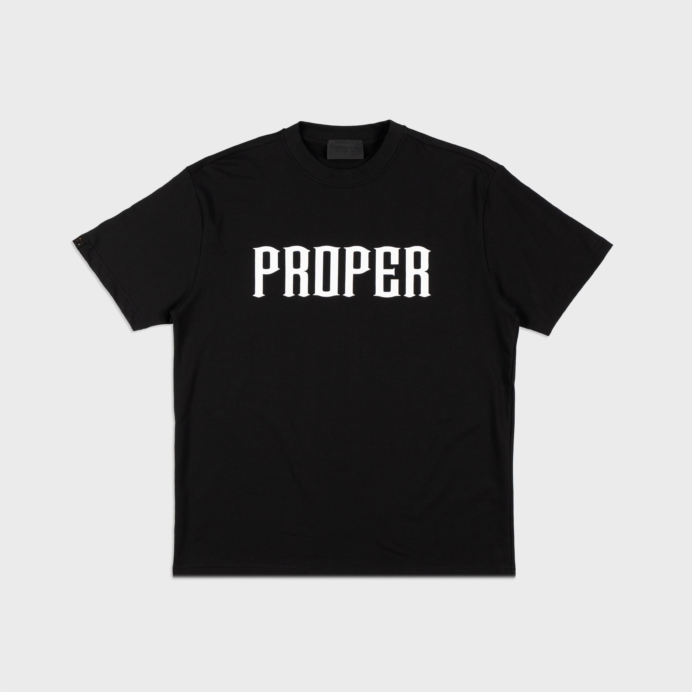 PROPER OG FITTED TEE BLACK/WHITE