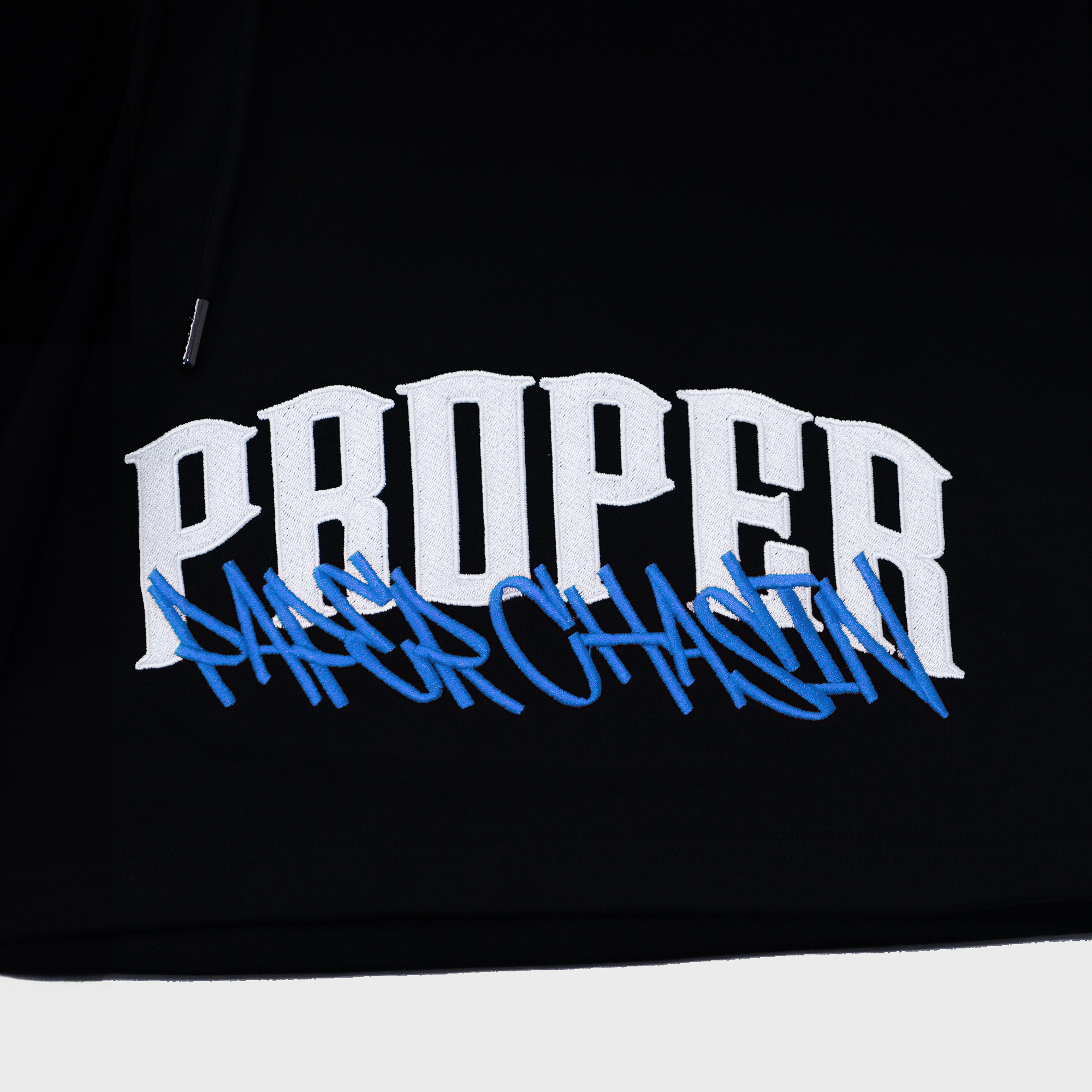 PROPER X PAPERCHASIN SHORTS BLACK/BLUE