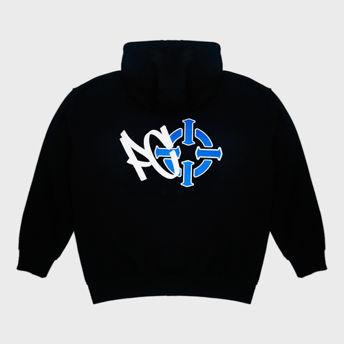 PROPER X PAPERCHASIN HOODIE BLUE