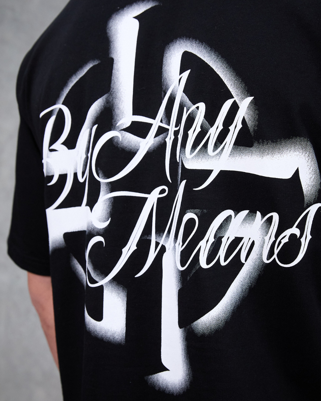 PROPER OFFSET OVERSIZED TEE BLACK