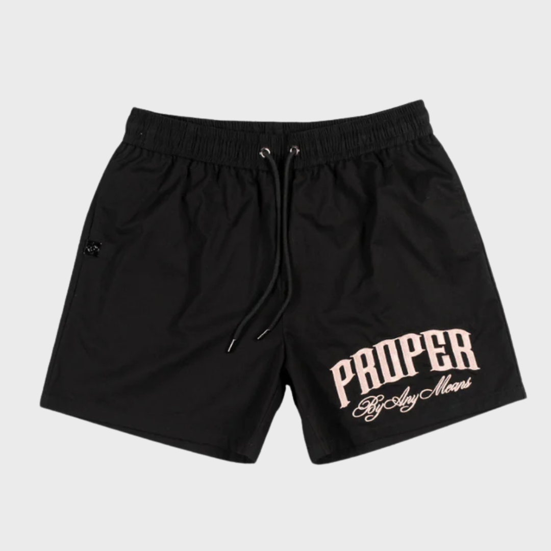 PROPER SCRIPTURE SHORTS BLACK/ROSE GOLD