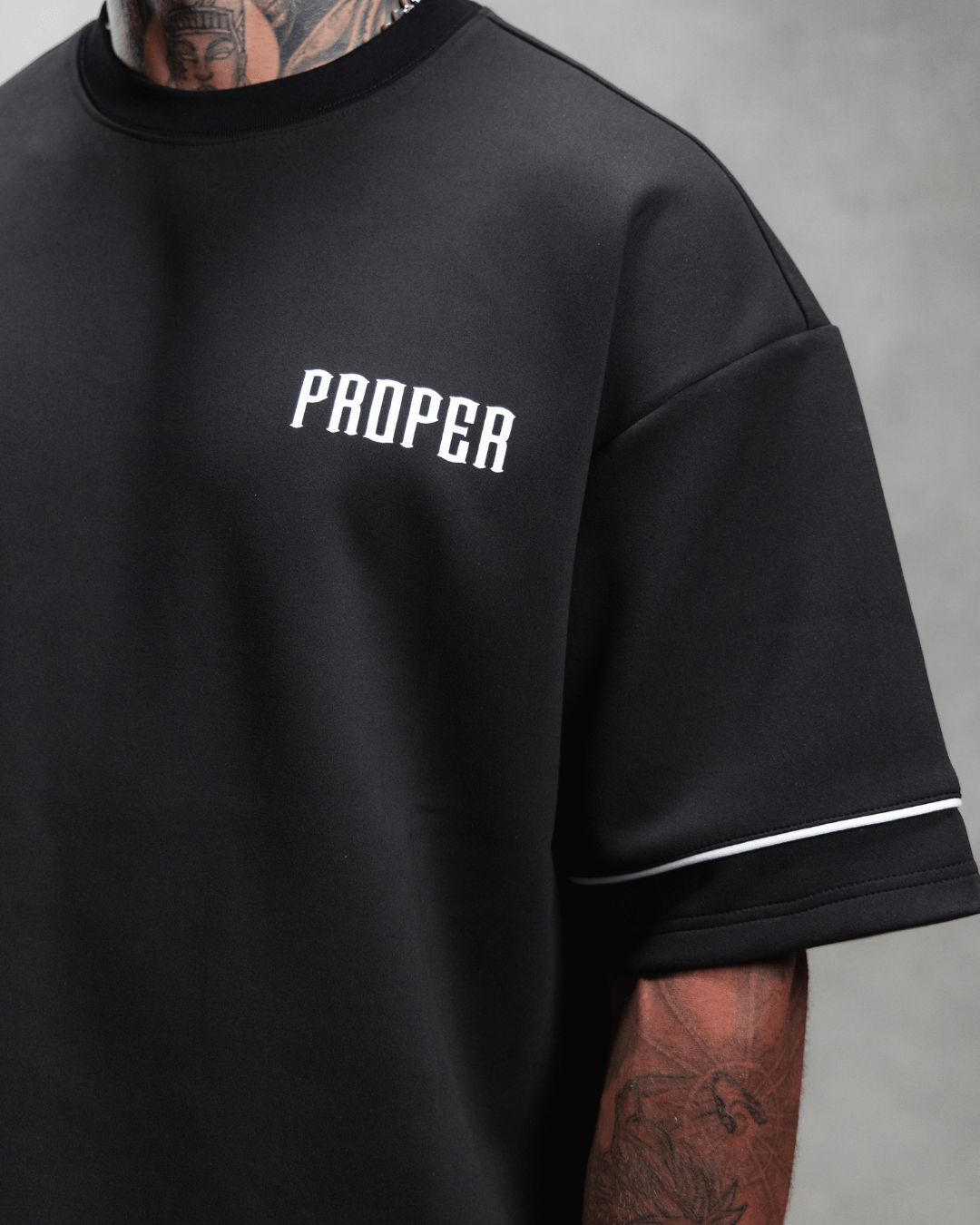 APEX HEAVY TEE BLACK - Proper Streetwear