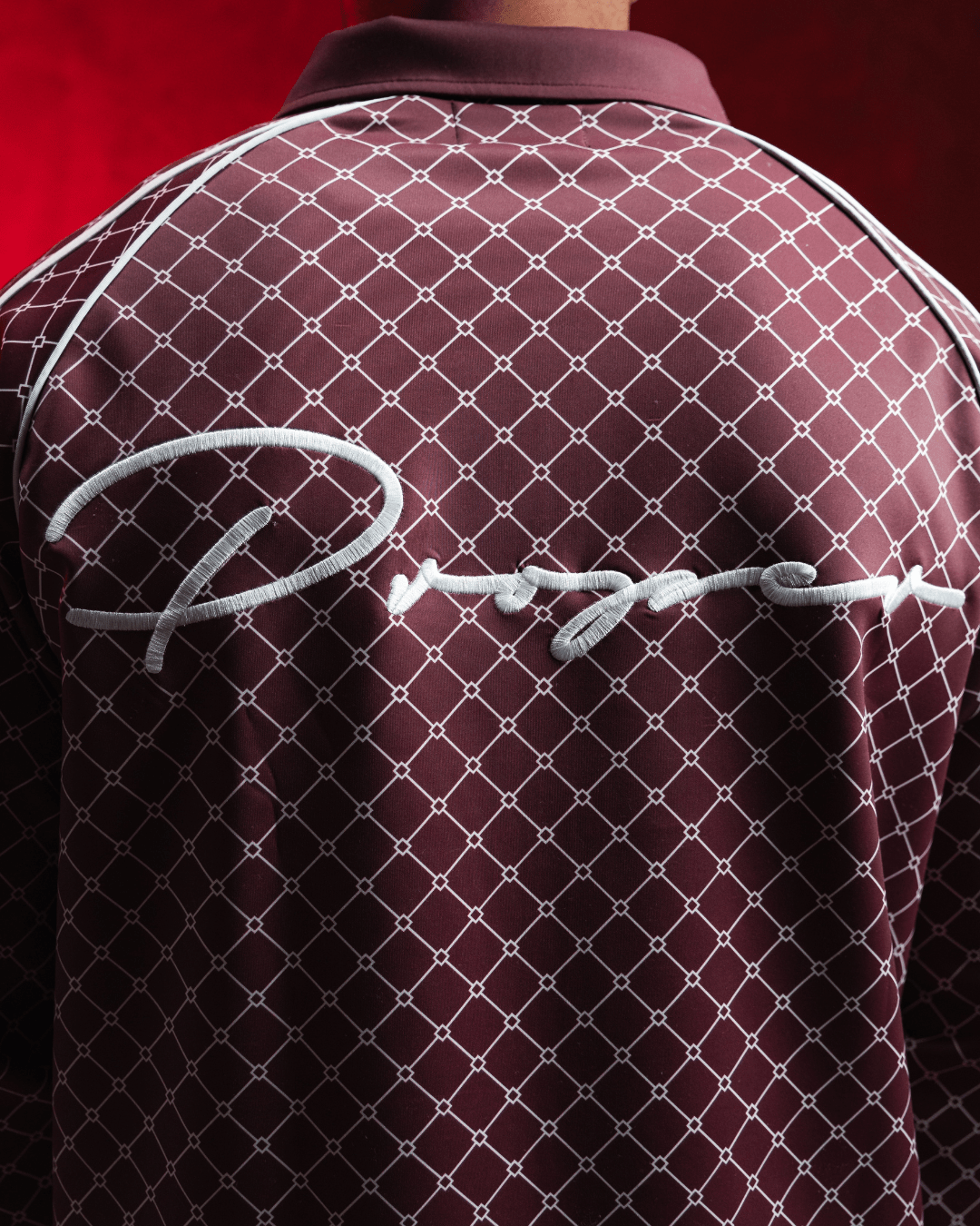 AUTOGRAPH ZIP UP JACKET CRIMSON - Proper Streetwear