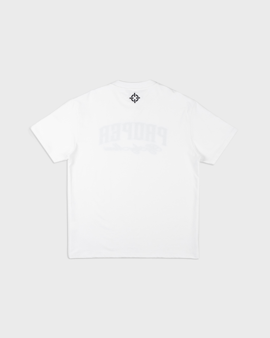 BAM EMBROIDERY FITTED TEE WHITE/BLACK - Proper Streetwear