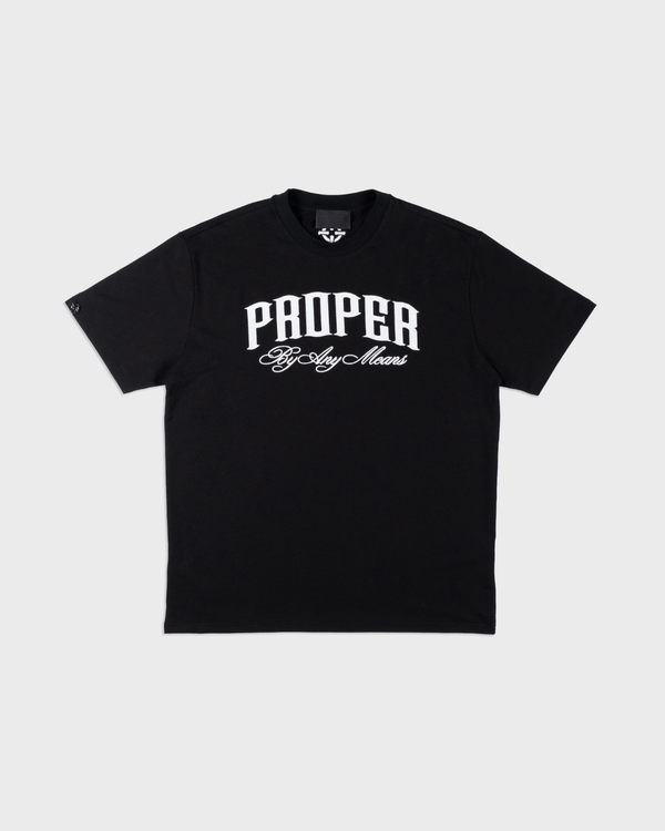 BAM EMBROIDERY FITTED TEE - Proper Streetwear
