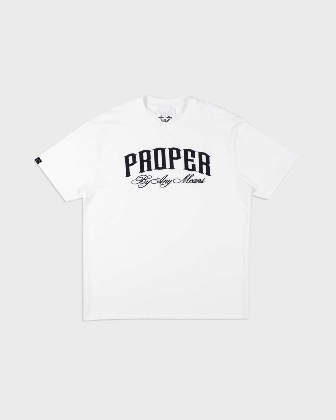 BAM EMBROIDERY FITTED TEE - Proper Streetwear
