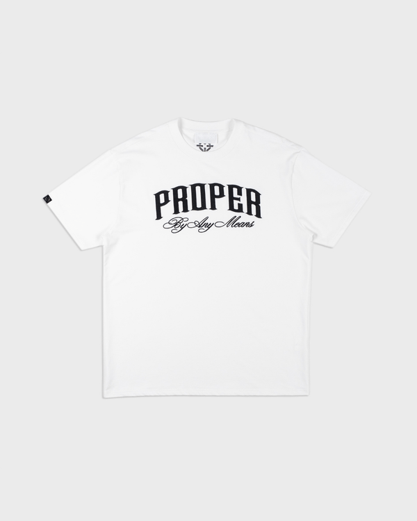 BAM EMBROIDERY FITTED TEE - Proper Streetwear