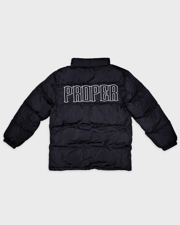 BLACK ICE PUFFER JACKET - Proper Streetwear
