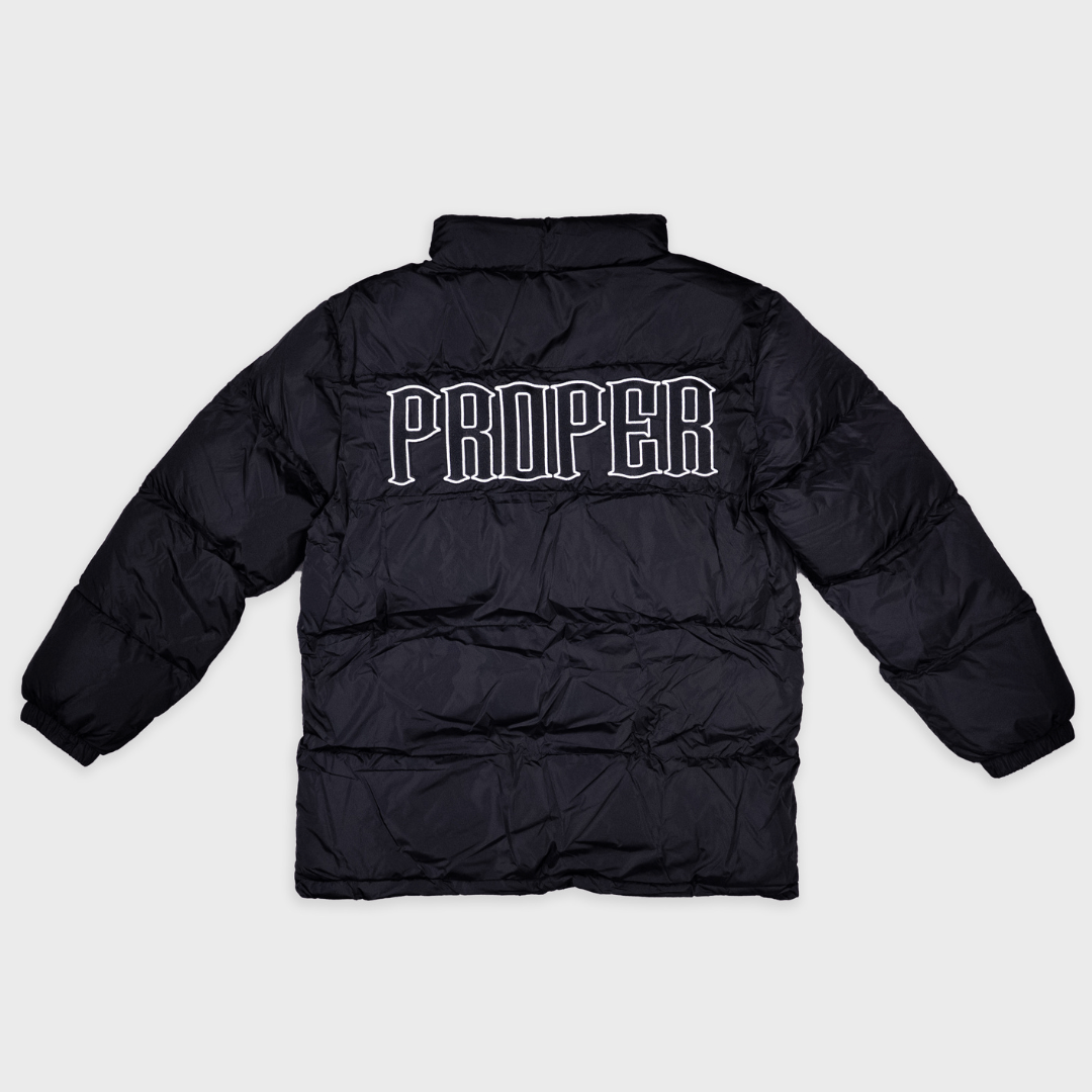 BLACK ICE PUFFER JACKET - Proper Streetwear