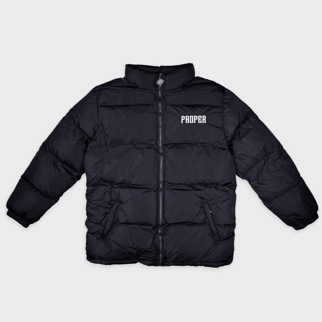 BLACK ICE PUFFER JACKET - Proper Streetwear
