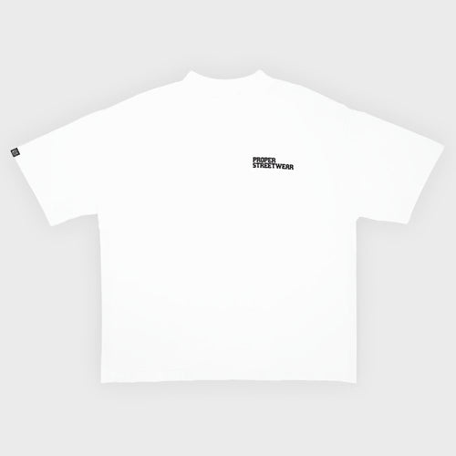 BY ANY MEANS OVERSIZED TEE WHITE - Proper Streetwear